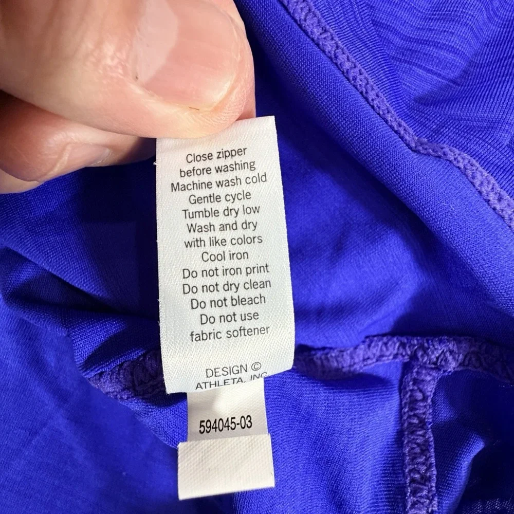 Athleta Top Women's Sz S Bluish Purple Sleeveless Pacifica‎ Stretch